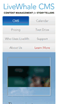 Mobile Screenshot of livewhale.com